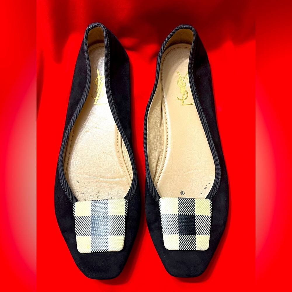 Yves Saint Laurent suede ballet flats